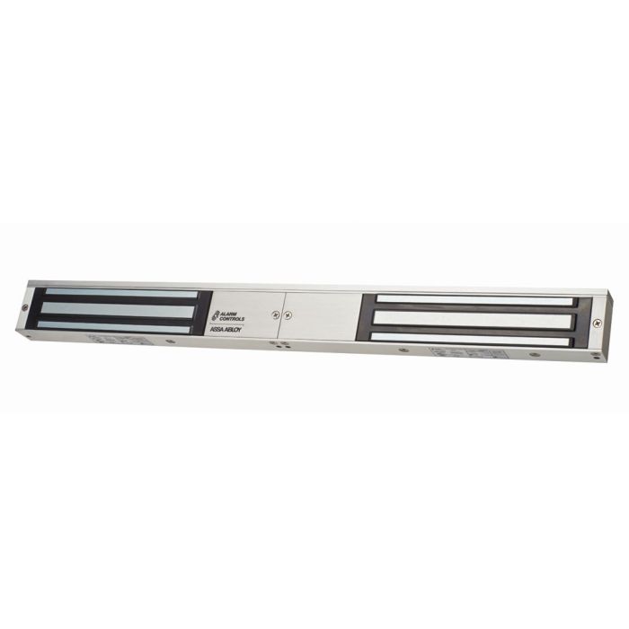 LTS LTK‑600D double-door magnetic lock mounted on paired doors with E‑Z bracket
