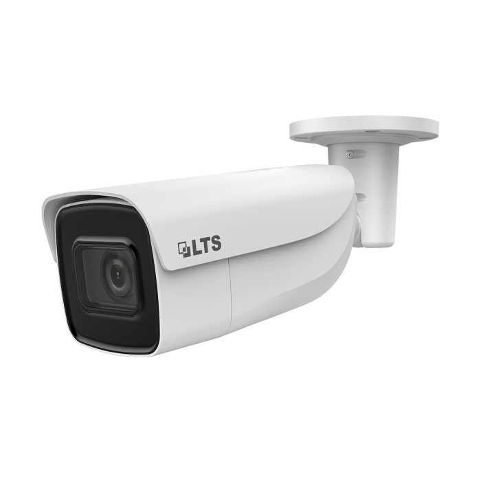 LTS CMIP9743W‑SDZ 4 MP motorized varifocal bullet camera with junction box