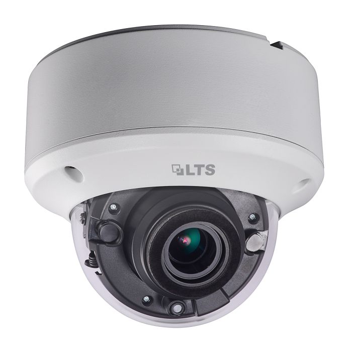 White LTS CMHT1722WE‑28F ultra-low light 2 MP turret dome with IR LEDs
