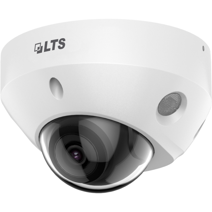 Front view of LTS CMIP3182W‑28SDA 8 MP mini dome IP camera