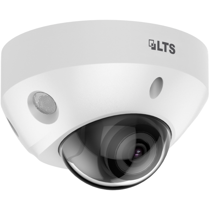 Front view of LTS CMIP3182W‑28SDA 8 MP mini dome IP camera