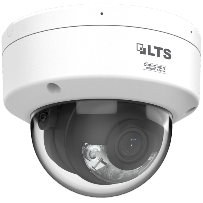 Front-facing view of LTS CMIP7CD82WI‑28AISP 8 MP AI Color 24/7 dome camera