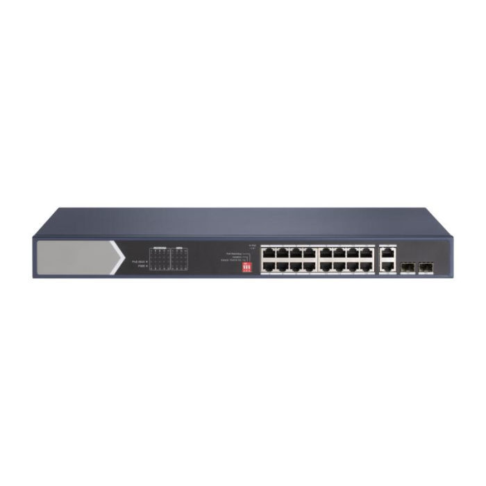 LTS POE-SW1602EG 16-Port PoE+ Gigabit Switch with 2 Uplink Ports