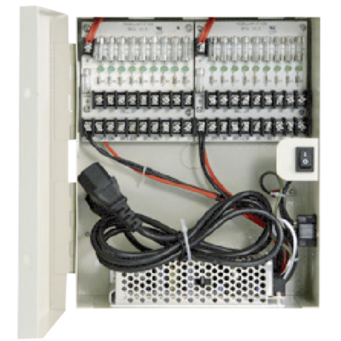 LTS 18-Port 12V DC CCTV Power Supply Distribution Box – DV-AT1212A-D18