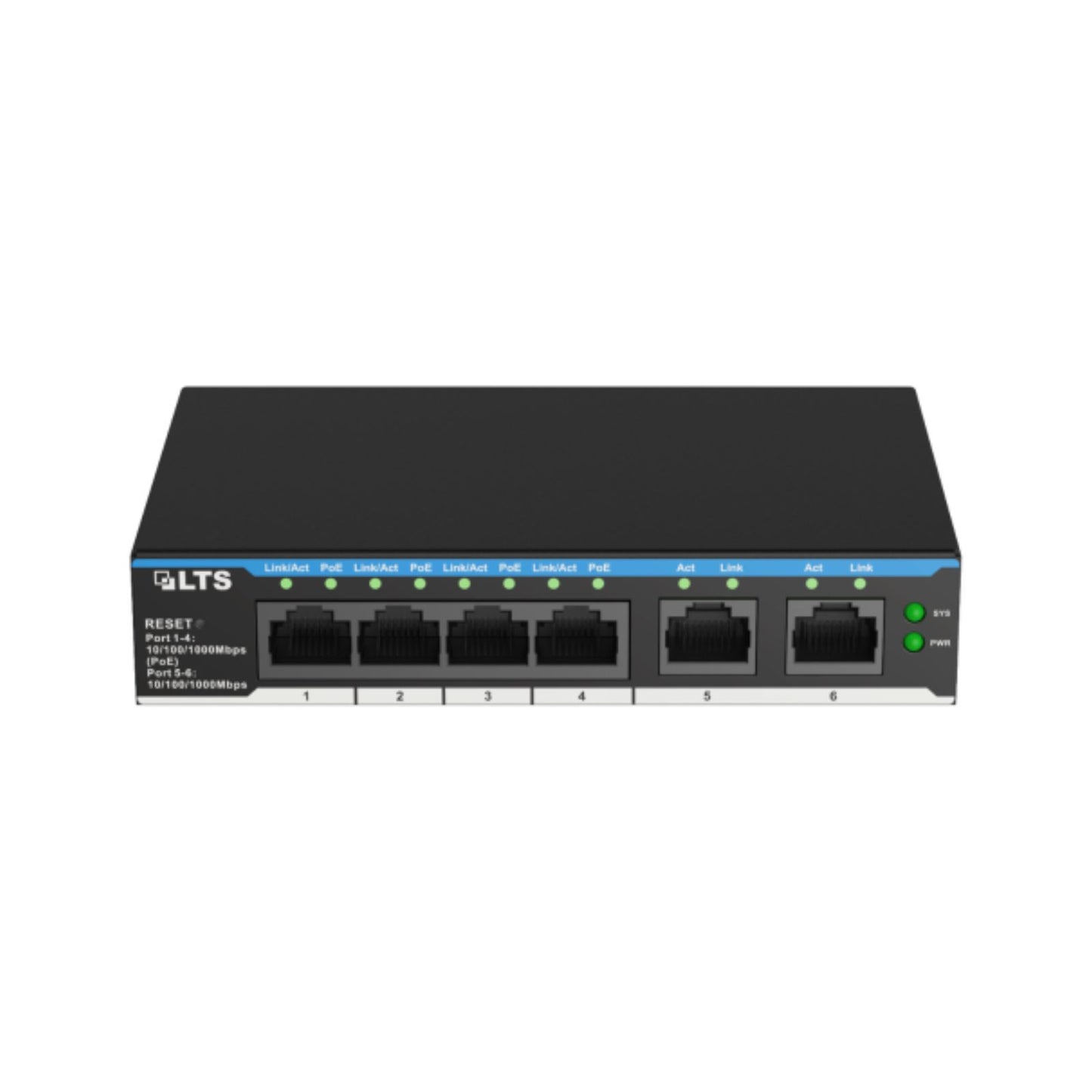 XCPOE-SW402G 4-Port PoE Switch with 2 Gigabit Uplink | Plug & Play