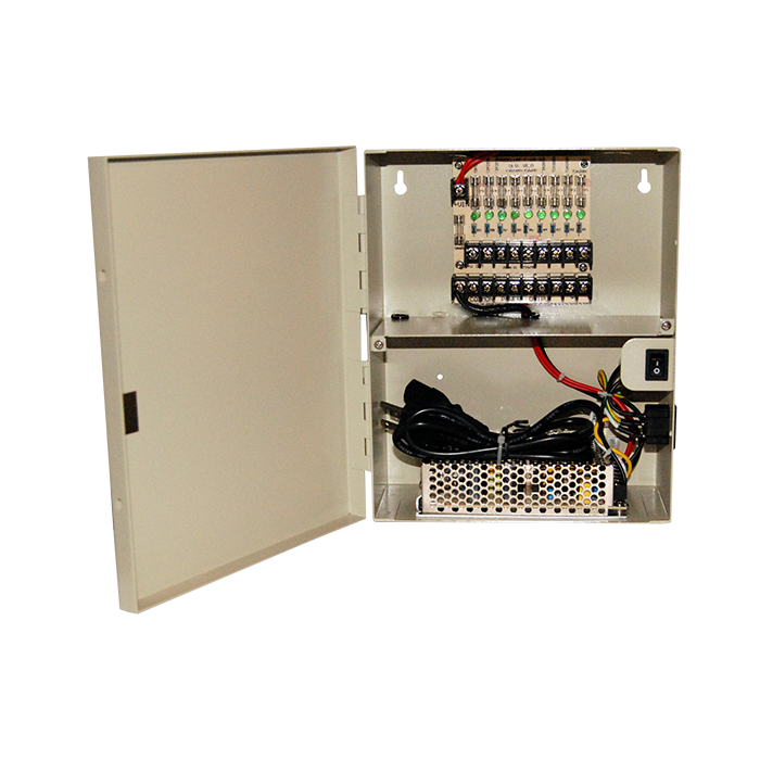 LTS DV-AT1210A-D07 – 9-Channel 12V DC CCTV Power Supply Box