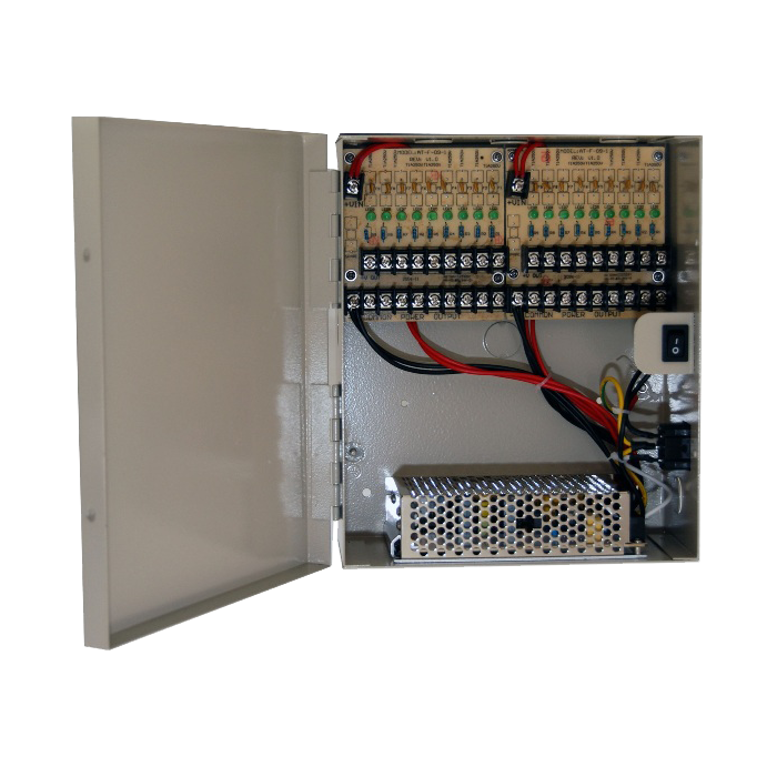 LTS 18-Port 12V DC Power Supply Box (18 Amp) – DV-AT1215A-D10