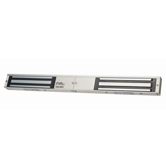 LTS LTK‑600D double-door magnetic lock mounted on paired doors with E‑Z bracket