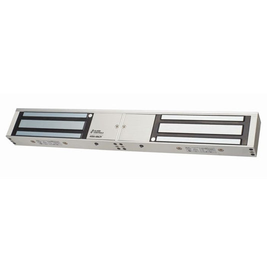 LTS LTK‑1200D double-door maglocks mounted on paired doors with LED, bond, and door-status sensors
