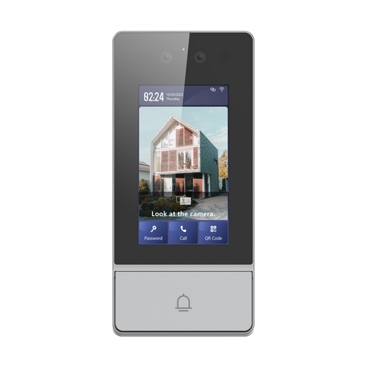 LTS LTH‑401M‑WIFI 4.3″ Face Recognition Video Intercom Door Station mounted outdoors