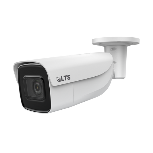LTS CMIP9743W‑SDZ 4 MP motorized varifocal bullet camera with junction box