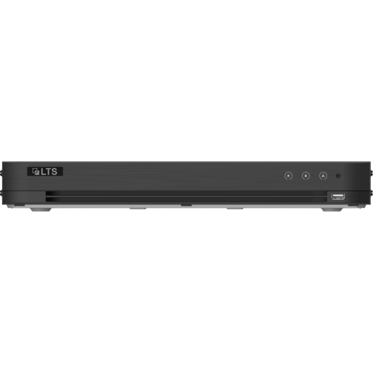 Front view of LTS LTD8504D‑ST 1U 4‑Channel Hybrid DVR with HDMI/VGA ports