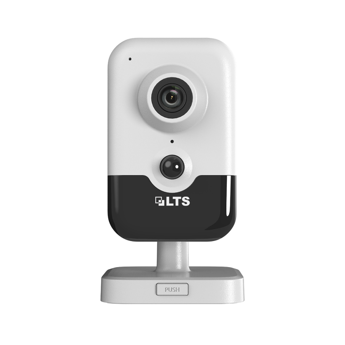 Front view of LTS CMIP8942W‑28SDA‑WIFI 4 MP Smart Cube IP Camera