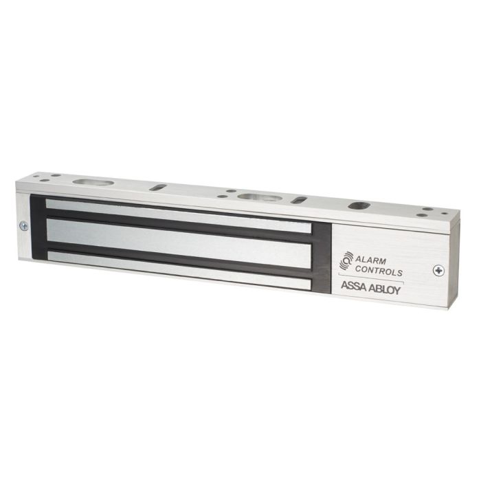 LTS LTK‑600S 600-pound magnetic lock with LED status indicator mounted on door frame