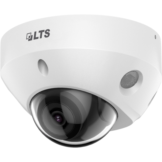Front view of LTS CMIP3182W‑28SDA 8 MP mini dome IP camera