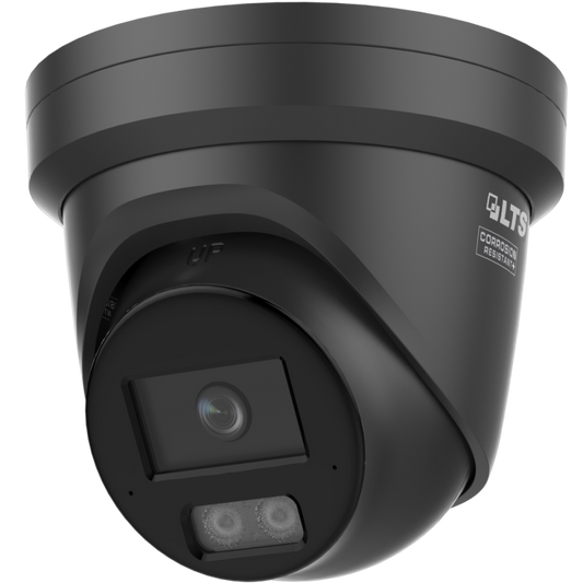 Front-facing view of LTS CMIP3CD82WIB‑28AISP 8MP AI Color 24/7 turret camera