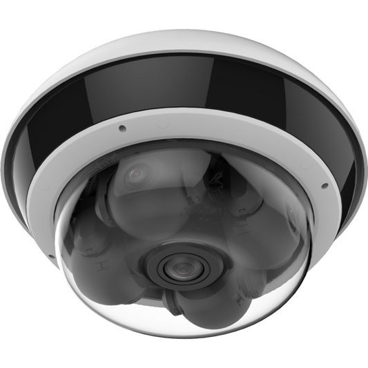 Front view of LTS CMIP7553W5‑SZ8 5‑direction multi‑sensor IP camera
