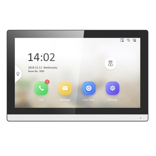 7″ LTS LTH‑D311GY‑WIFI IP video intercom indoor station showing touchscreen and network connectivity