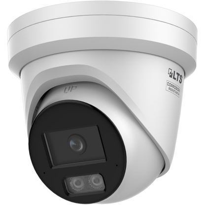 Front-facing view of LTS CMIP3CD82WI‑AISP 8 MP AI Color 24/7 turret camera