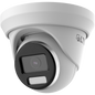 Angled view of LTS CMHT1782‑28LF 8 MP Fixed Turret Camera showing lens and hybrid light window