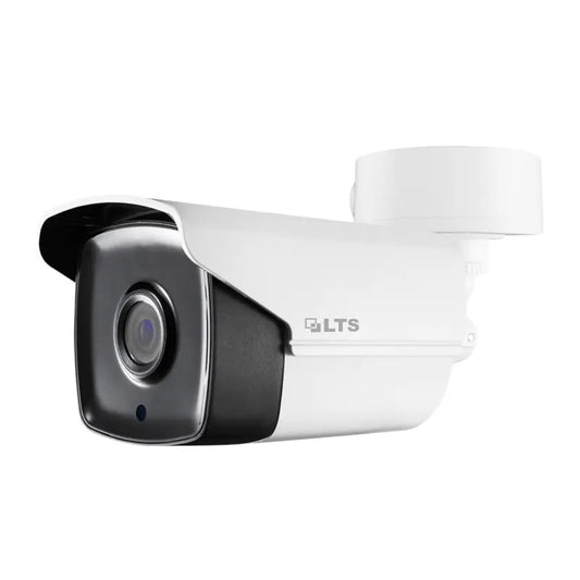 Front view of LTS CMHR9222WE‑28FN 2 MP ultra‑low‑light bullet camera with IR LEDs