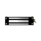 LTS LTK‑1200WP 1200 lb weather-resistant stainless steel maglock with LED mounted on a gate