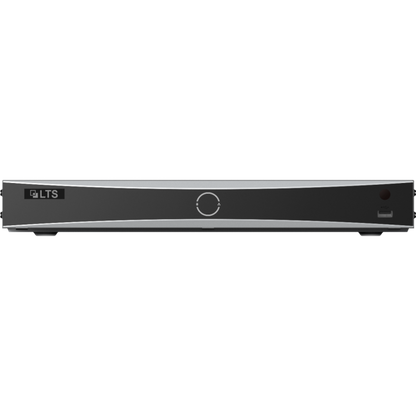 Front-view of LTS LTN8608D‑P8N 8‑channel 8K PoE NVR with HDMI and PoE ports