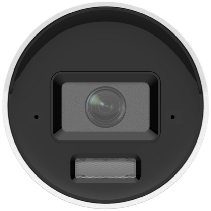 Front-facing view of LTS CMIP8CD42WI‑28AISP 4 MP AI Color 24/7 bullet camera