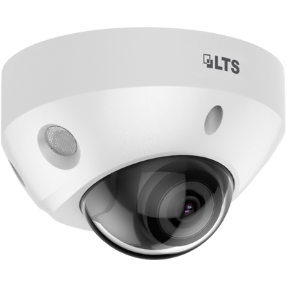 Front view of LTS CMIP3182W‑28SDA 8 MP mini dome IP camera