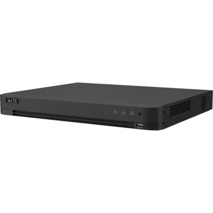 Front view of LTS LTD8504D‑ST 1U 4‑Channel Hybrid DVR with HDMI/VGA ports