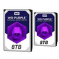 16TB Western Digital WD Purple Surveillance HDD 2x 8TB Bundle
