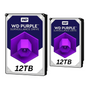 24TB Western Digital WD Purple Surveillance HDD 2x 12TB Bundle