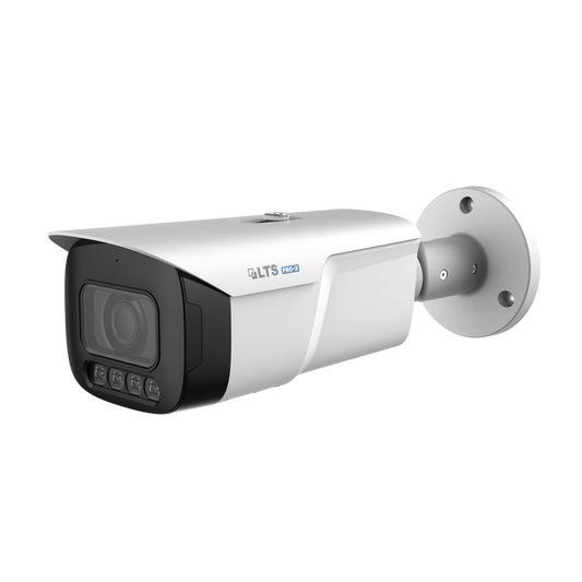 LTS LXIP9C82W-28MDA 8MP IP PoE Bullet Camera w/ Audio | Color 24/7