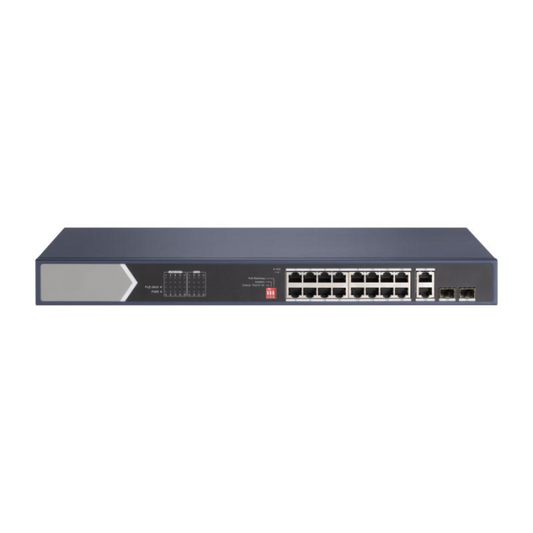 LTS POE-SW1602EG 16-Port PoE+ Gigabit Switch with 2 Uplink Ports