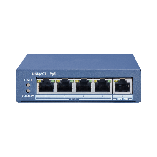 LTS POE-SW401EG 4-Port Gigabit PoE Switch | Unmanaged, 65W Total