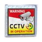 LTS Solar Powered Flashing CCTV Warning Sign – LTSACS-801