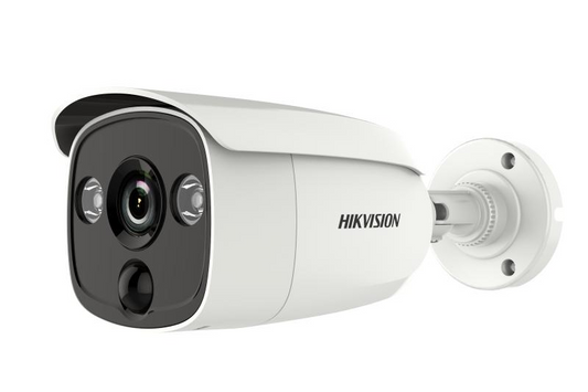 Hikvision DS-2CE12H0T-PIRLO 2MP HD-TVI Turret Camera with PIR Sensor & Strobe Light