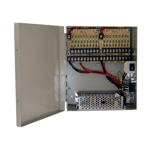 LTS 18-Port 12V DC Power Supply Box (18 Amp) – DV-AT1215A-D10