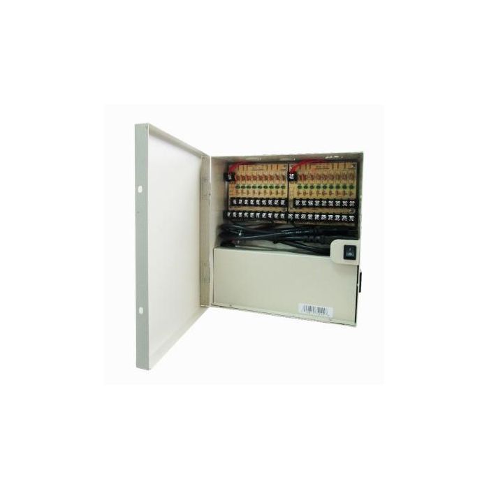 LTS 18-Port 12V DC Power Supply Box (20 Amp) – DV-AT1220A-D18P